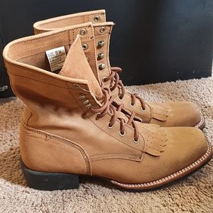 Acme Ladies Lace-Up Cowboy Boots